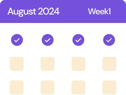 Illustration of a consistent schedule